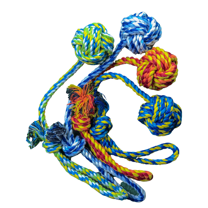 Dog Toy - Rope Chew Toy with Handle