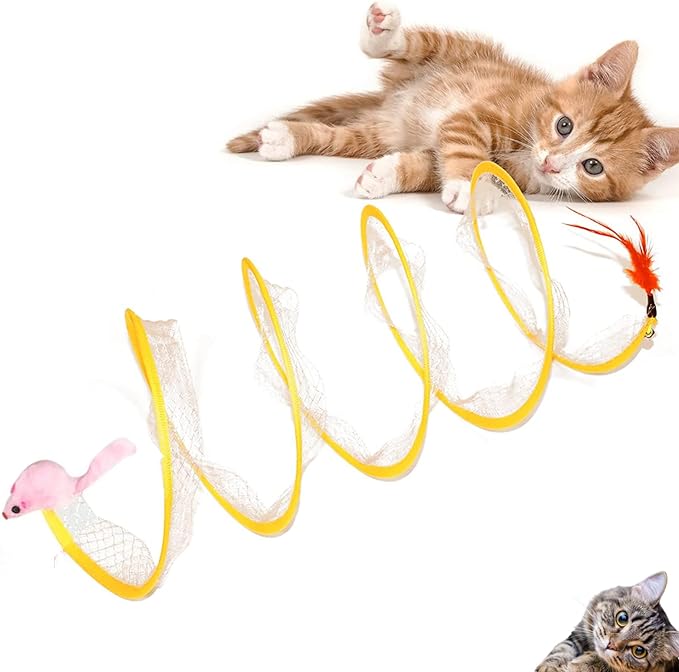 Spiral Tunnel Toy for Cats - Cat Spring