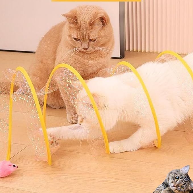 Spiral Tunnel Toy for Cats - Cat Spring