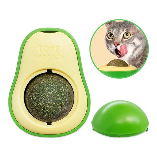 Interactive Avocado and Catnip Toy for Cats